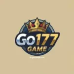 GO177 Game logo with colorful slots, cards, and casino theme design.