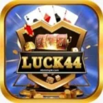 LUCK44 Game logo with online casino theme.