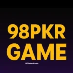 98PKR Game interface showing fun slots and card games with real cash prizes.