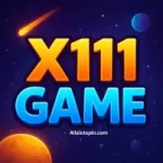 X111 Game digital logo with sharp neon-style lettering.
