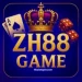 ZH88 Game logo with a golden crown, playing cards, red dice, and bold gold text on a purple-blue gradient background.