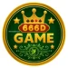 Logo design for 666D Game featuring a stylish casino-themed background with modern text and bold colors.