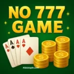 NO777 Game black logo featuring white slot machine design with triple sevens.