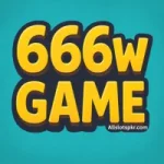 666W Game logo with a clean and modern design for online gaming