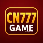 Gold CN777 Game logo with bold lettering on a glossy red background.