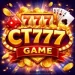 Gold CT777 Game logo with bold lettering on a glossy red background.