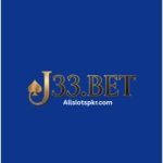 J33BET Game logo showing colorful slot reels, dice, playing cards, and casino-style icons for mobile gaming.
