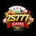 ZS777 Game logo on black background with casino cards, coins, and chips.
