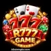 R777 Game logo with golden 777, playing cards, dice, and poker chips on a bright casino-themed background.