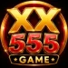 XX555 Game premium logo with glowing gold and red design.